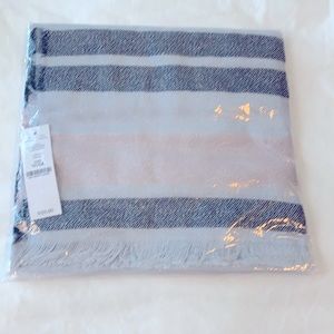 WHBM, grey, silver and pink scarf